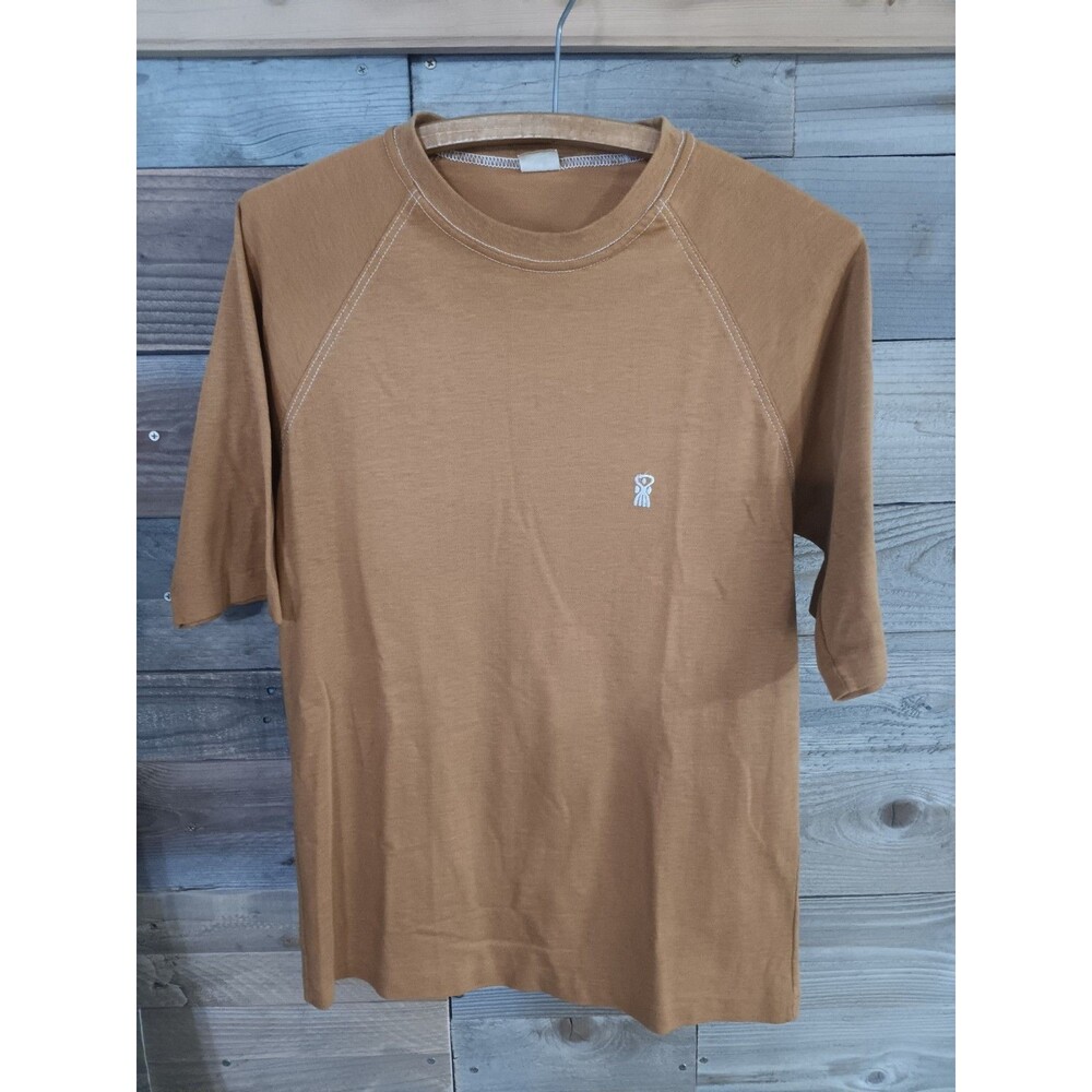 VTG Jantzen Raglan Sleeve T-Shirt Men's Sz. Lg. USA Made Embroidered Emblem